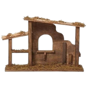 Fontanini Wooden Stable - 18.25" x 12"