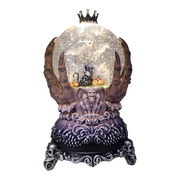 Spooky Spinning Waterglobe held by Skeleton Hands
