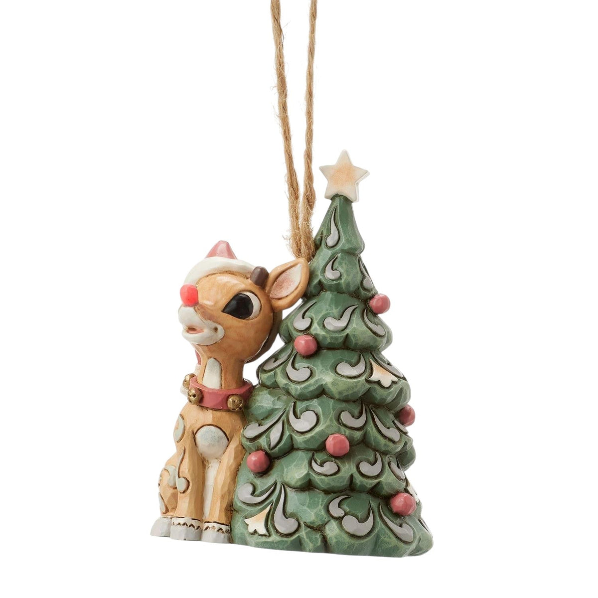 Rudolph with Christmas Tree Ornament - A Heartwarming Holiday Keepsake