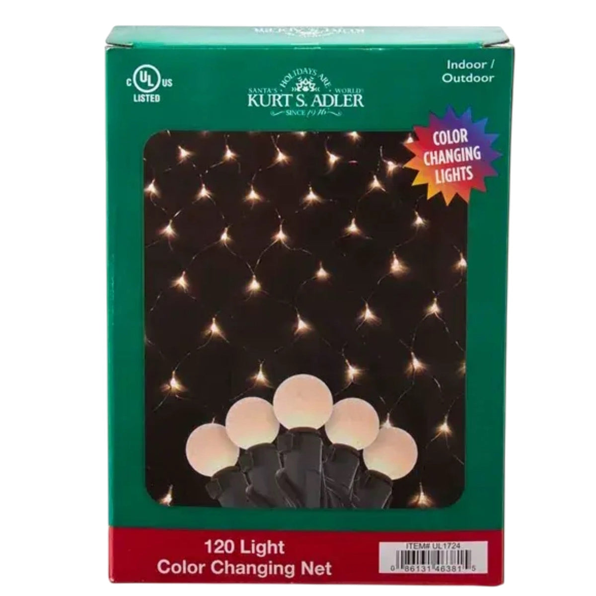 120-Light G15 Frosted Led Color Changing Net Lights
