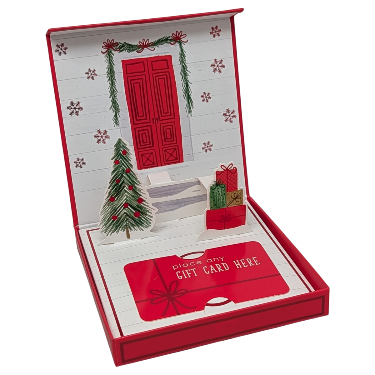 Pop-Up Gift Card Box (Holiday Red)