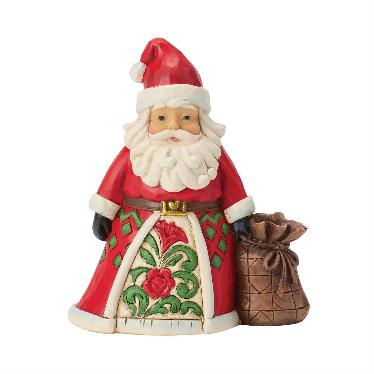 Santa With Toy Bag Mini Figurine