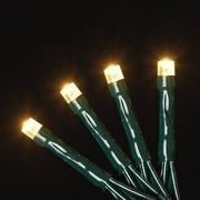 USB powered 100 LED (26 foot) Green Wire Multifunction Lights with Timer - Warm White