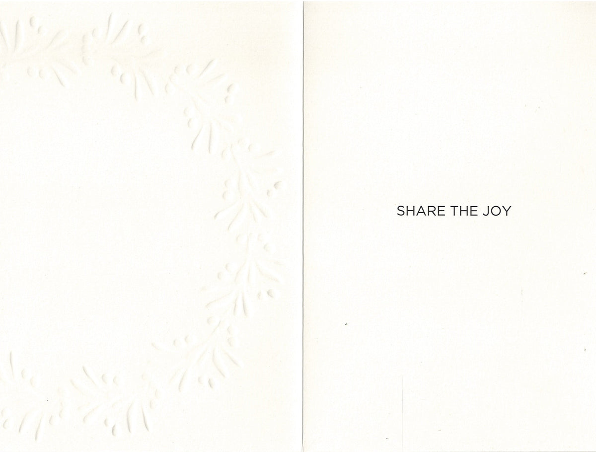 Botanical Wreath Iridescent Foil Embossed Card Collection