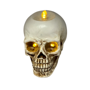 Lighted Skull Figurine