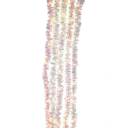 100-Light Silver Iridescent Tinsel Cascade Warm White Light Set