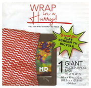 Massive TV or Bike Gift Bag - Red Zig-Zag