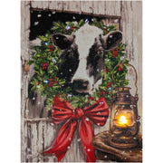 Lighted Easel Artwork - Christmas on the Farm