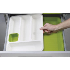 Drawer Store - Expandable Cutlery Tray - Grey by Homeportonline