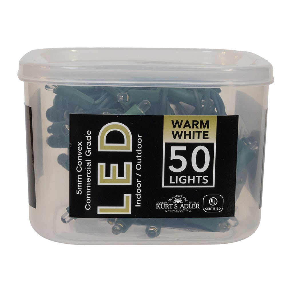 Warm White Convex 50 LED Light Set