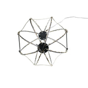 Warm White LED Foldable Metal Sphere - 8 Inch