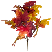 Autumn Maple Leaf Bush - 11 Inch
