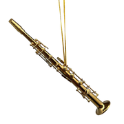 Brass Clarinet Ornament In A Case