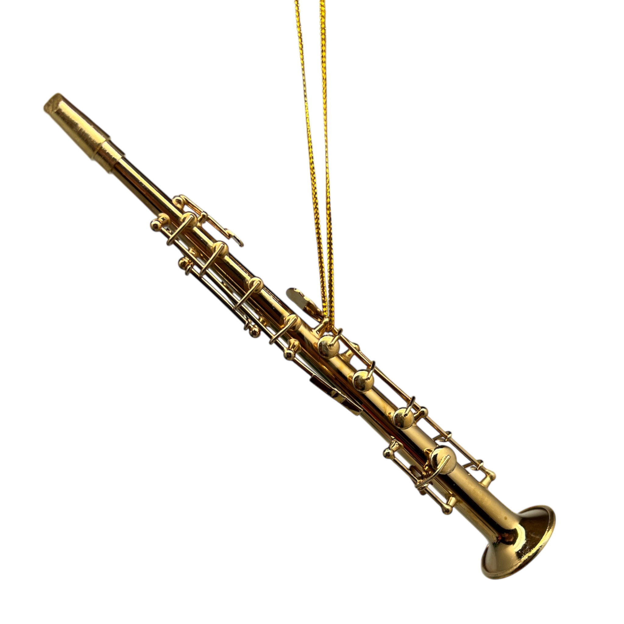 Brass Clarinet Ornament In A Case