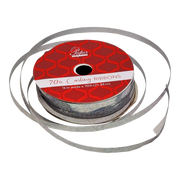 1/8 Inch Curling Ribbon - 70 Feet Long - Silver Sparkle