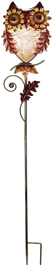 Harvest Blessings Owl Garden Stake