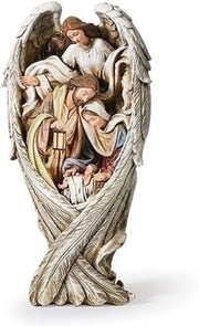Holy Family Wrapped in Angel Wings