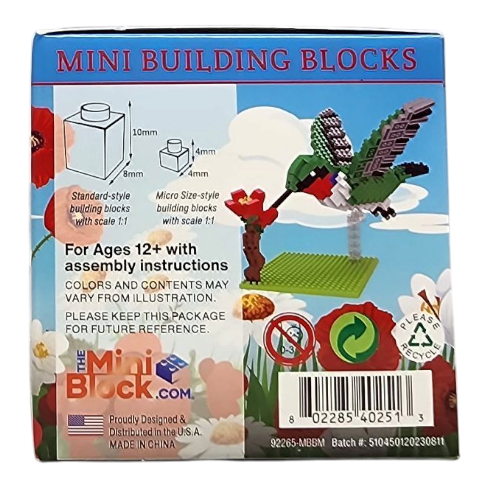 Mini Building Blocks - Hummingbird