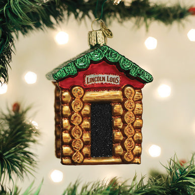 Lincoln Logs Glass Ornament