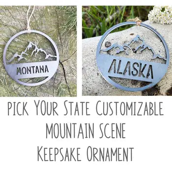 Recycled Steel Metal Ornament