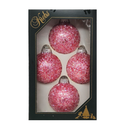 Krebs Value Glass Ball 4 pack - Sugar Ice on Pink