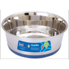 Food Bowl Stainless Steel Dish With Rubber Base 1qt by Homeportonline