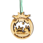 Merry Christmas in Shelburne Vermont Ornament