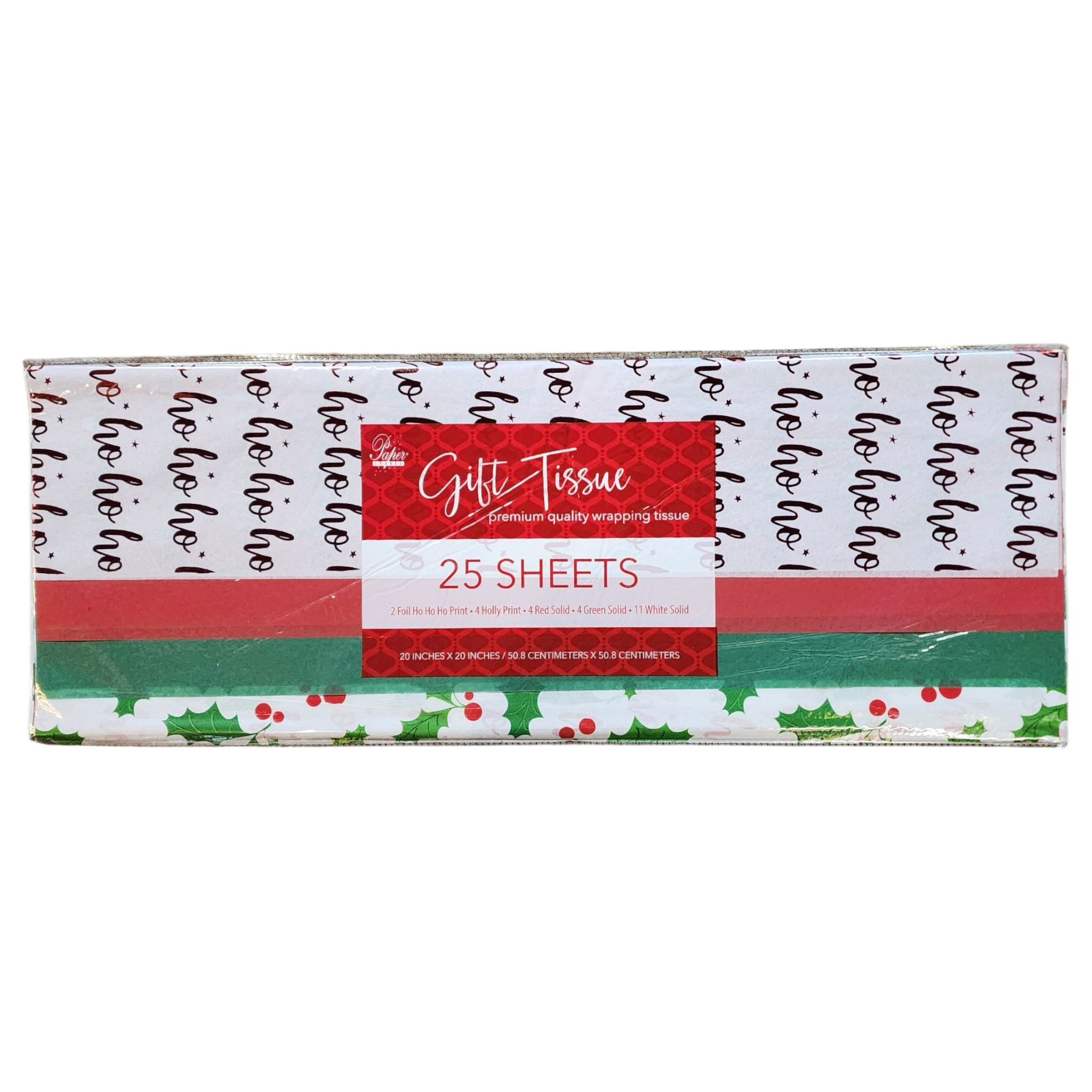 Holiday Gift Tissue Assortment - Ho Ho Ho and Holly