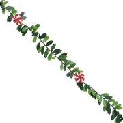 Whimsical Holly Garland - Mushroom Accents