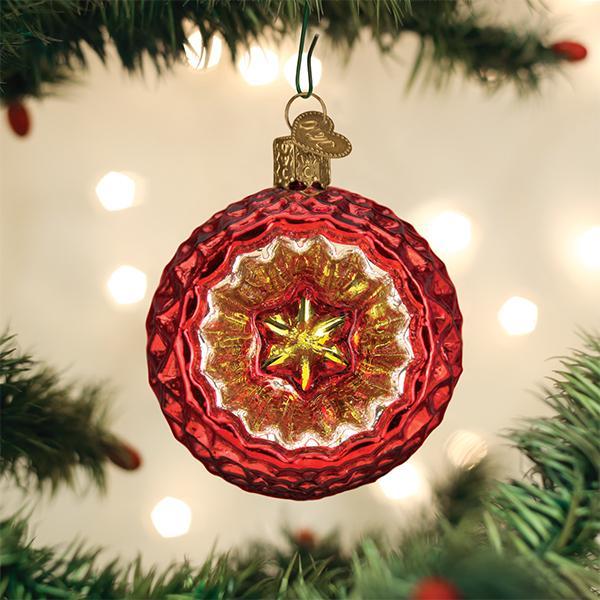 Faceted Crimson Relfection Ornament