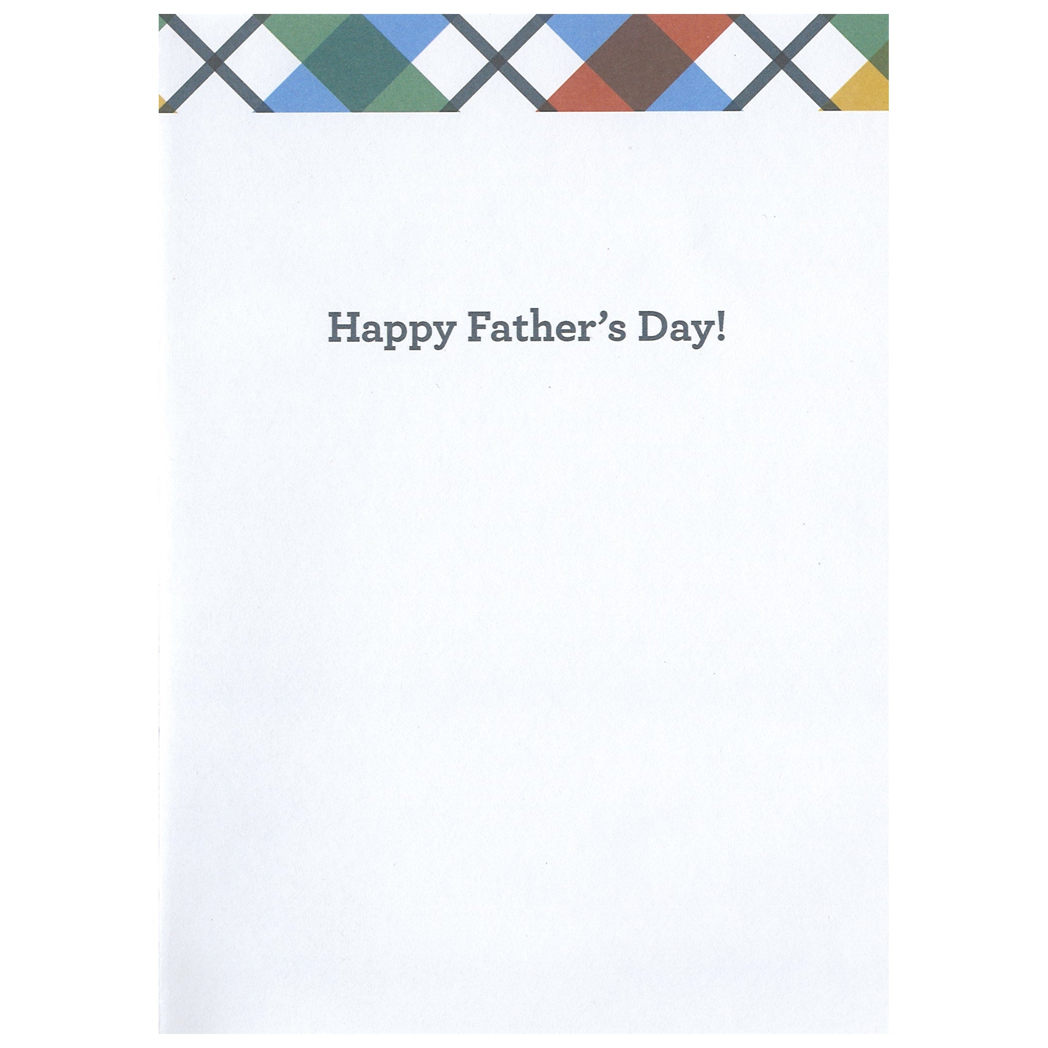 Multi-Pattern Plaid - Father's Day Card