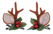 Tis the Season Hair Clips - Pink