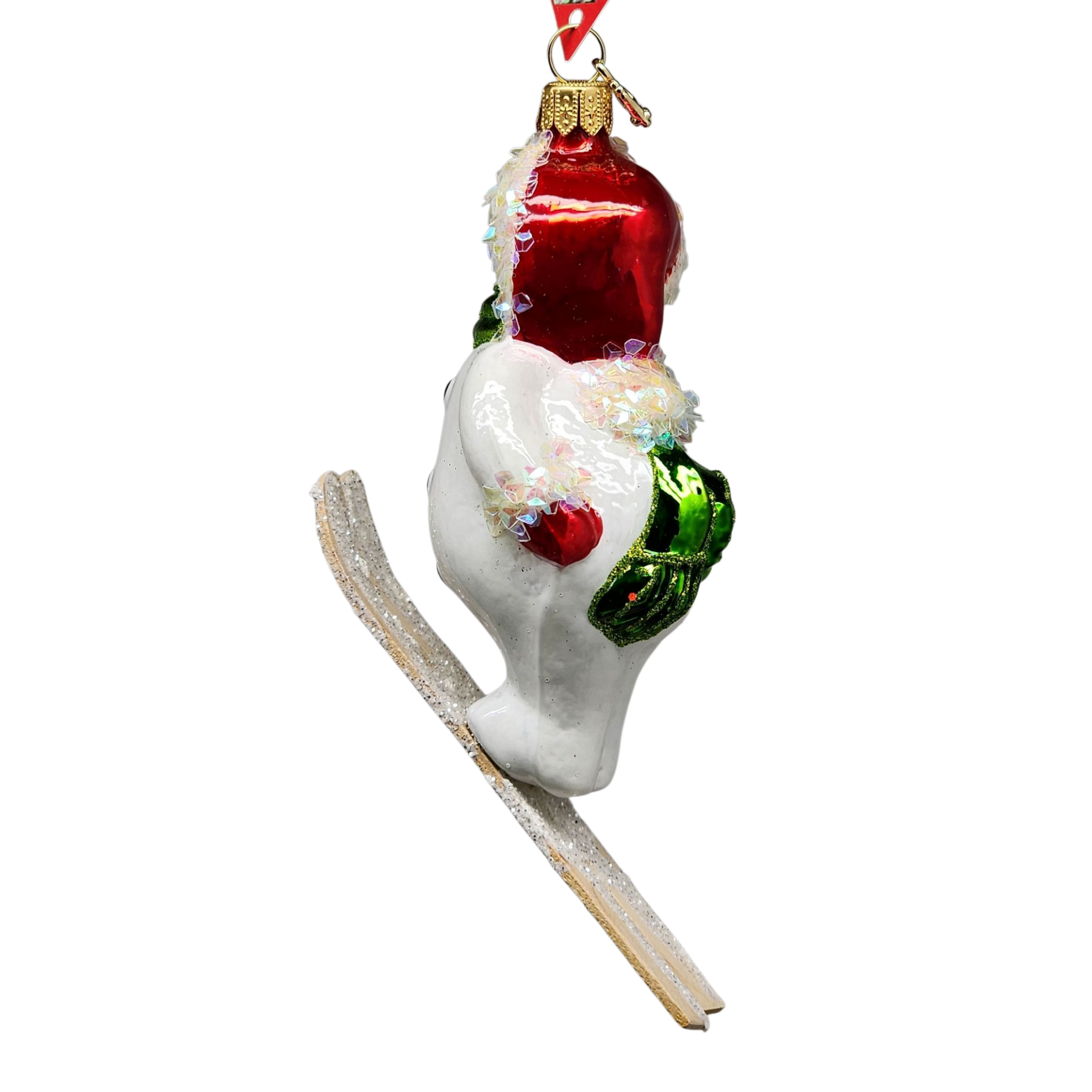 Wooshing - Skiing Snowman Ornament