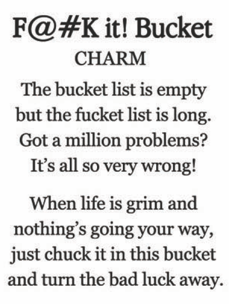 F@#K It Bucket Charm