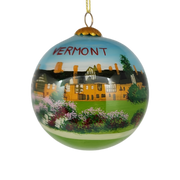 Hand Painted Glass Globe Ornament - The Inn At Shelburne Farms