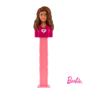 Pez Barbie Dispenser with 3 Candy rolls - Brown Hair Barbie
