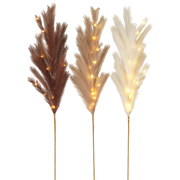 Lighted Faux Pampas Grass Branch -