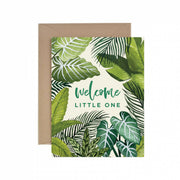 Flora Welcome Little One Greeting Card