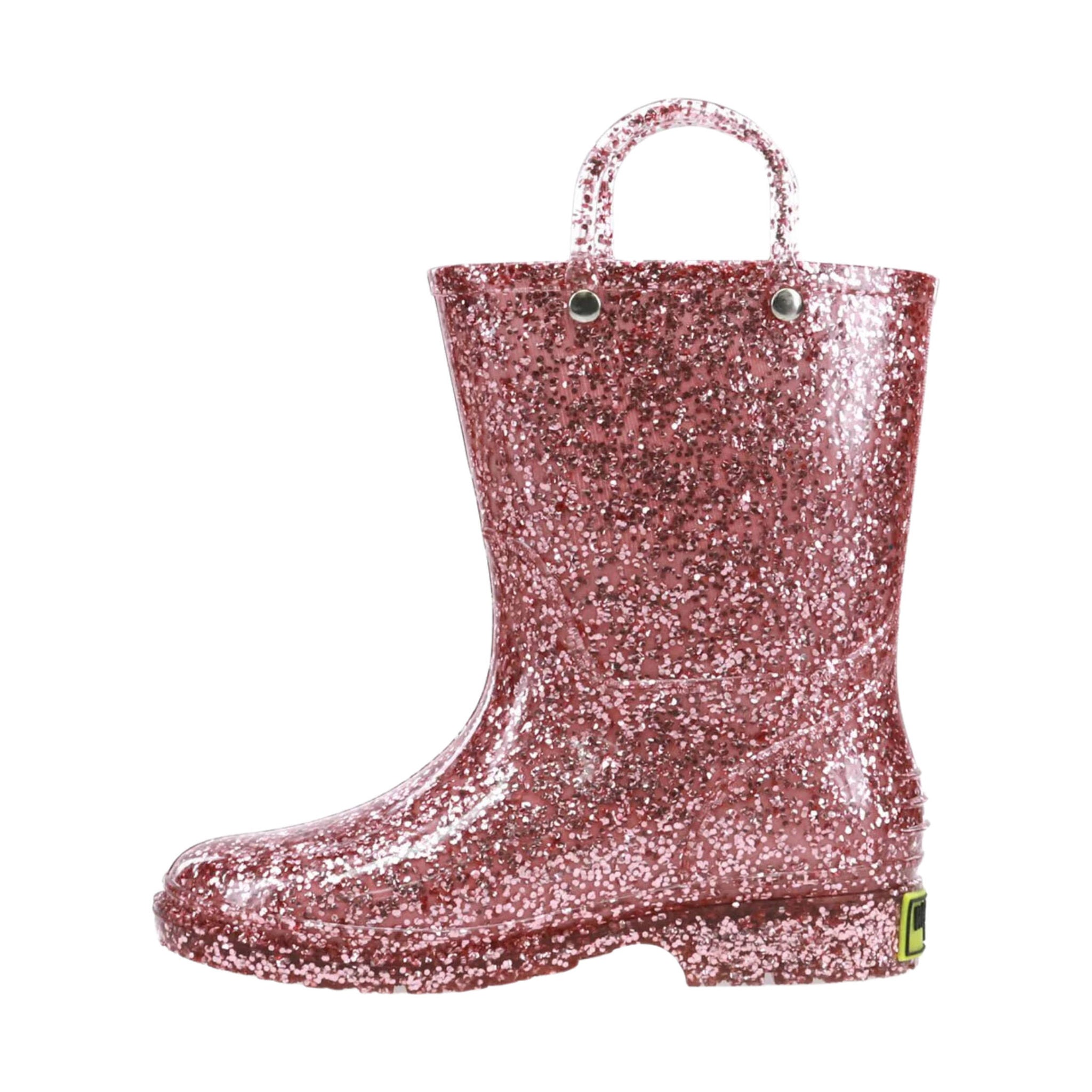Western Chief Kids' Glitter Rain Boot - Rose Gold by Lenny's Shoe & Apparel