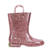 Western Chief Kids' Glitter Rain Boot - Rose Gold by Lenny's Shoe & Apparel
