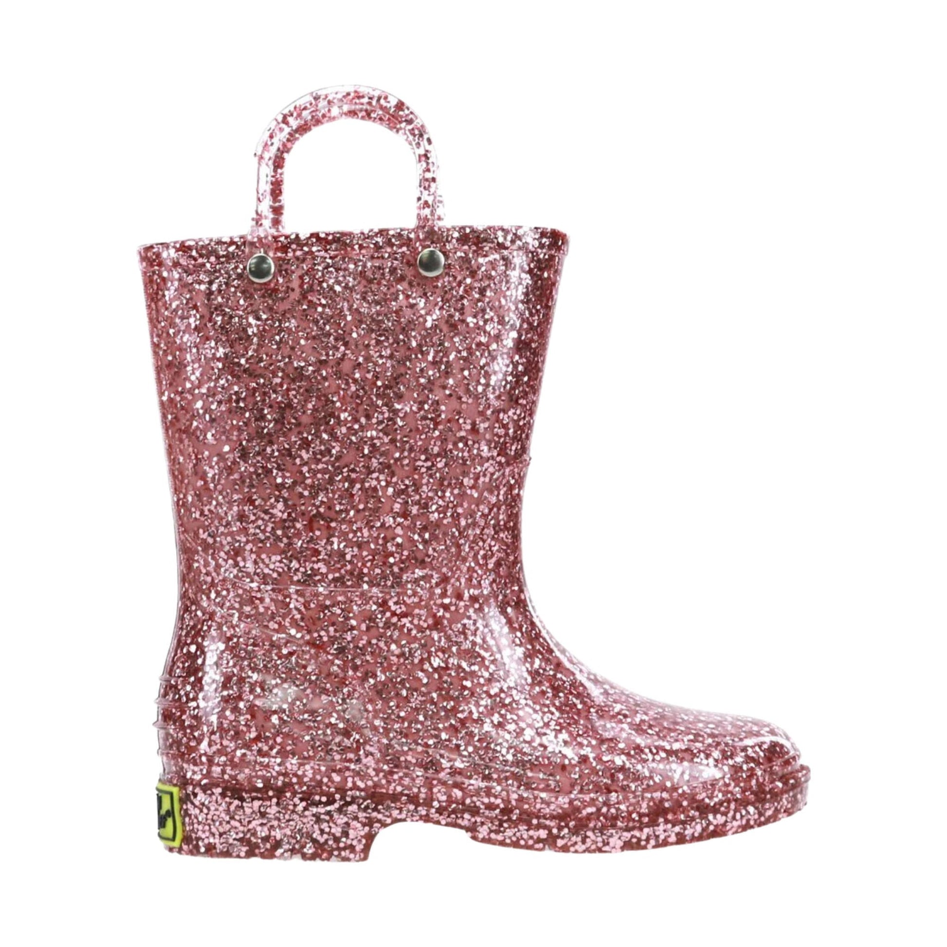 Western Chief Kids' Glitter Rain Boot - Rose Gold by Lenny's Shoe & Apparel