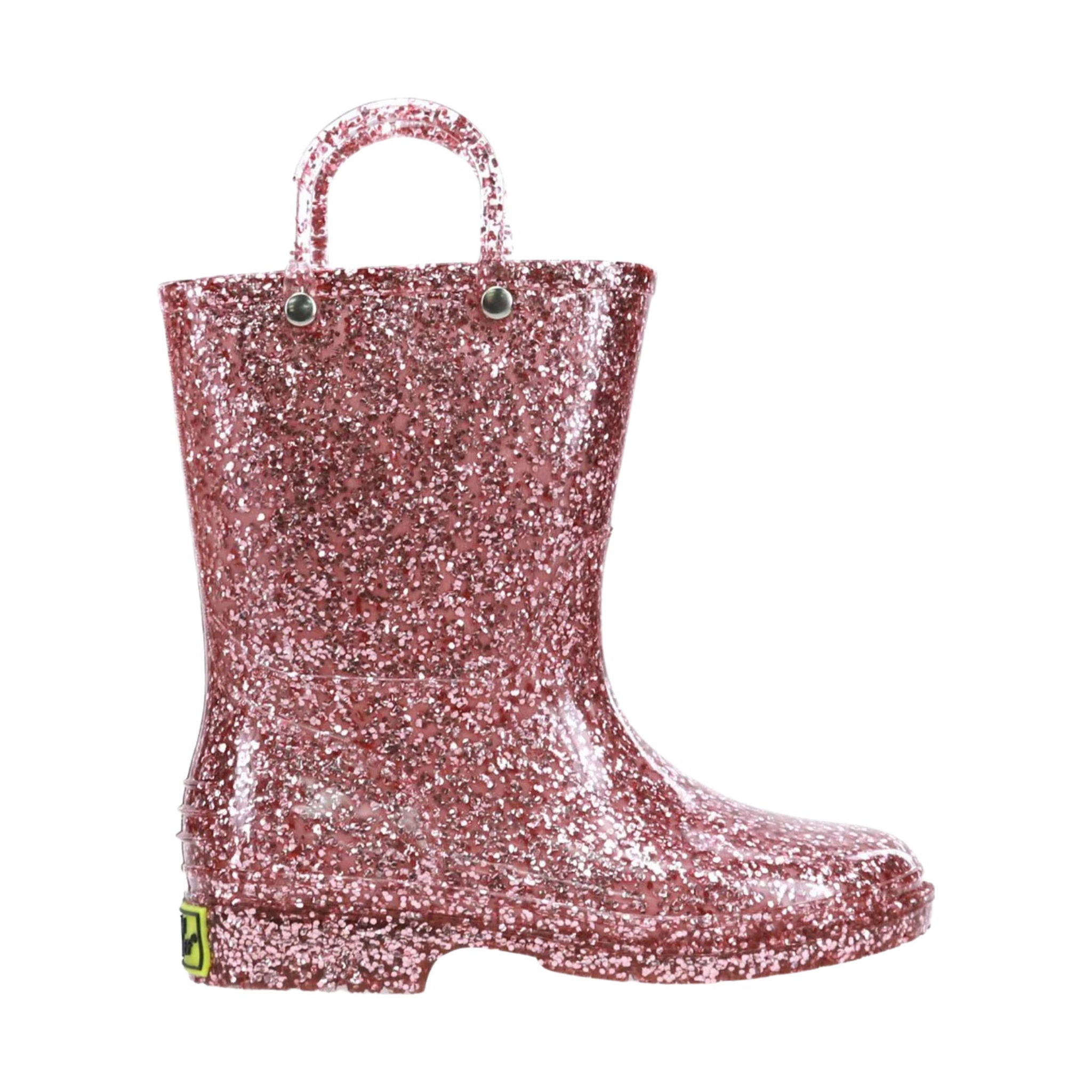 Western Chief Kids' Glitter Rain Boot - Rose Gold by Lenny's Shoe & Apparel