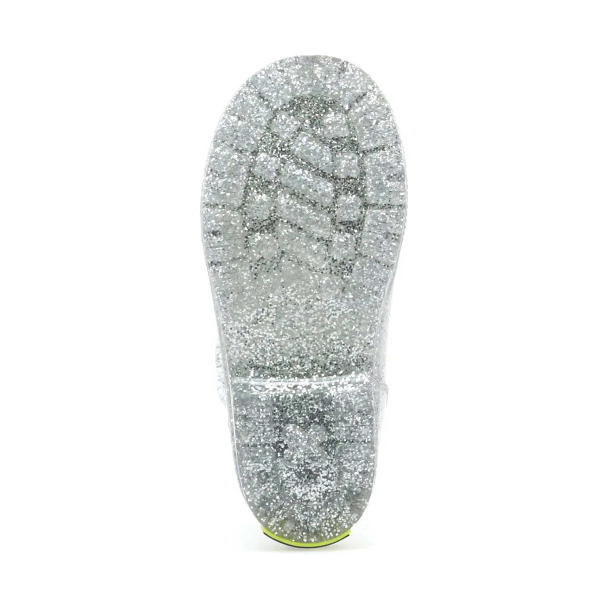 Western Chief Kids' Glitter Rain Boot - Silver by Lenny's Shoe & Apparel