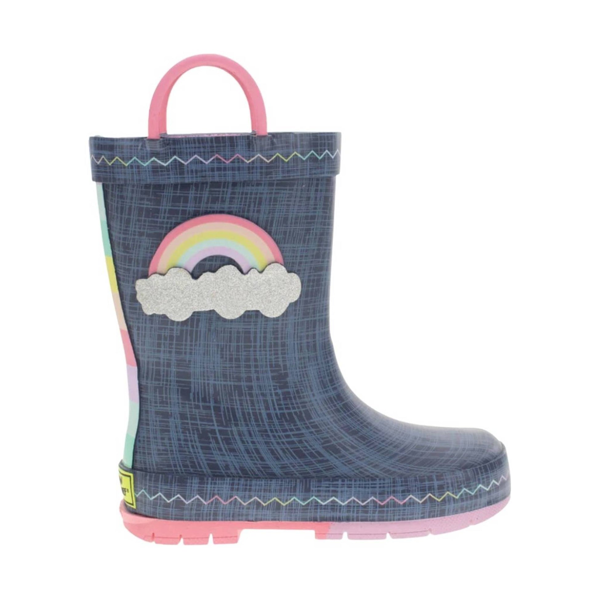 Western Chief Kids' Jean Patch Rain Boot - Blue by Lenny's Shoe & Apparel