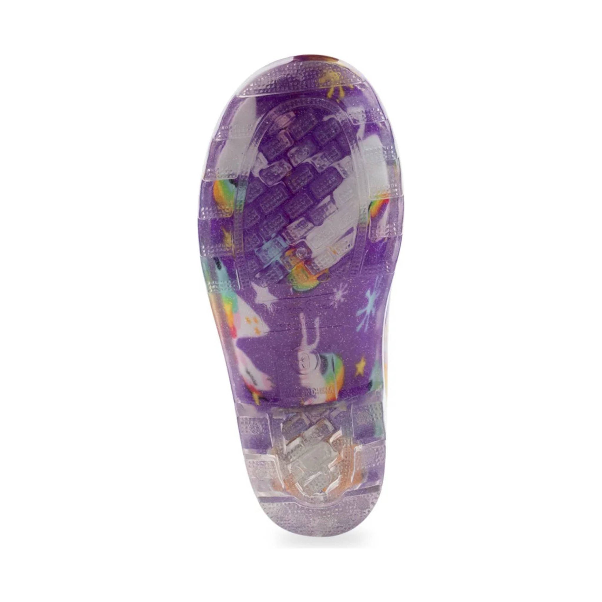 Western Chief Kids' Rainbow Unicorn Lighted Rain Boot - Purple by Lenny's Shoe & Apparel