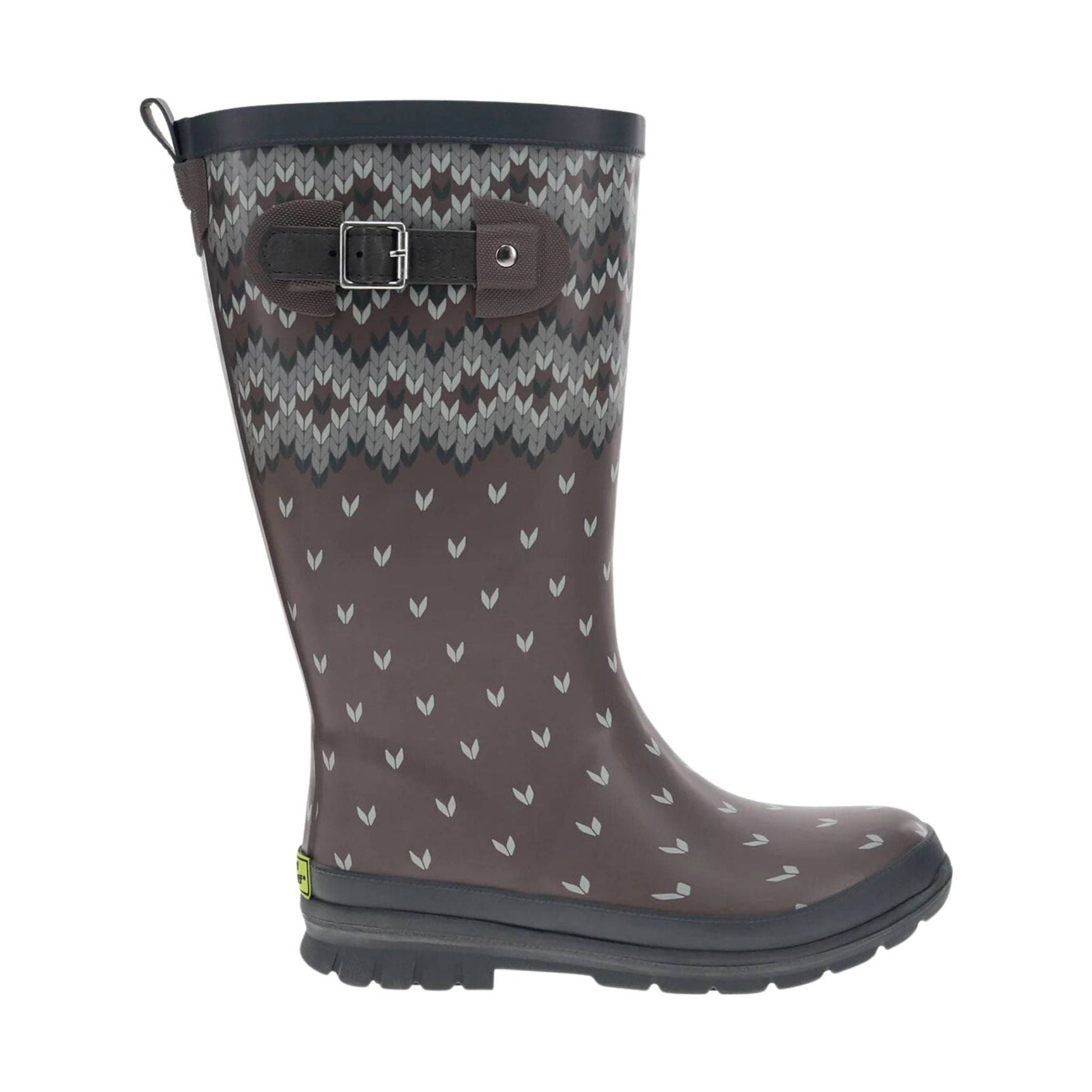 Western Chief Women's Fair Isle Tall Rain Boot - Taupe by Lenny's Shoe & Apparel