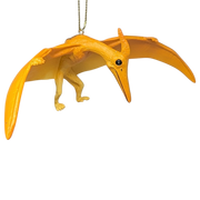 Yellow Pterodactyl Dinosaur Ornament