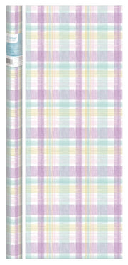 Pastel Plaid Print Gift Wrap