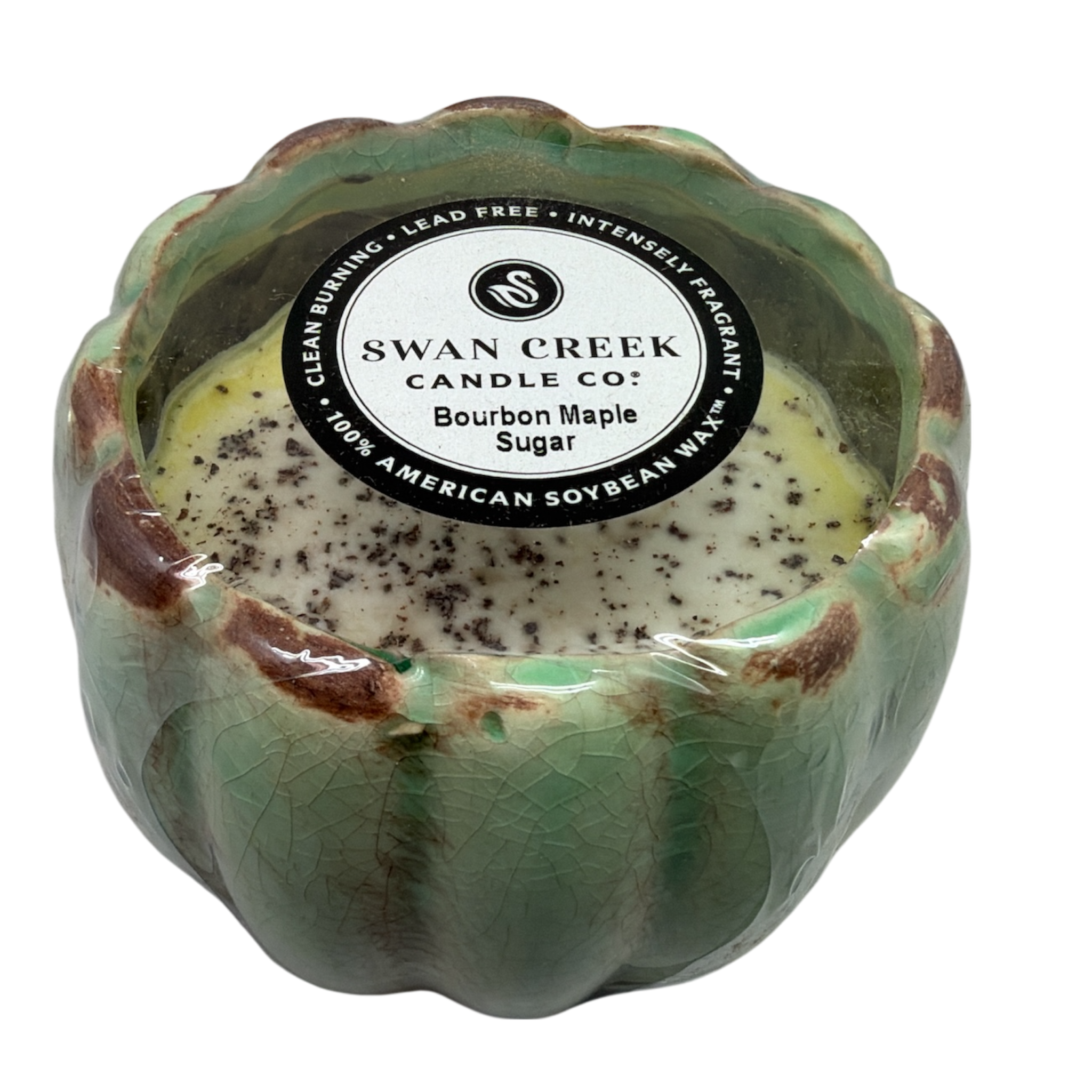 Small Petal Pot Soy Candle - Bourbon Maple Sugar