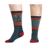 Wide Open Men's Stoked Cushioned Crew Socks - Juniper by Lenny's Shoe & Apparel